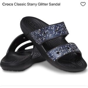 CROCS Classic Starry Glitter Sandal SZ M 12 New With Tags